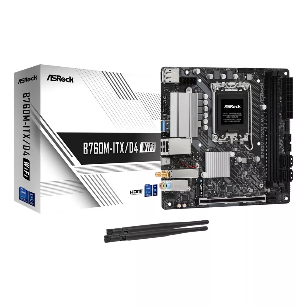 ASRock - B760M-ITX/D4 WiFi Intel B760 LGA 1700 mini ITX