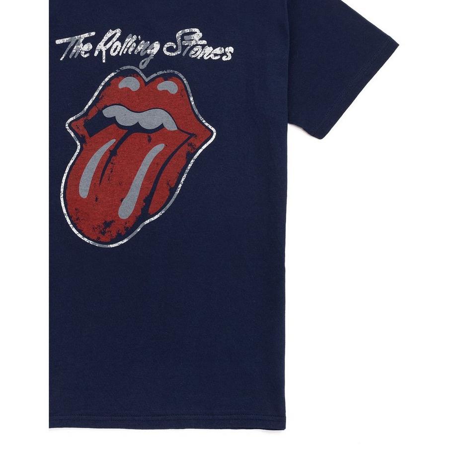 The Rolling Stones Used-Look Lèvres Logo Langue T-Shirt  