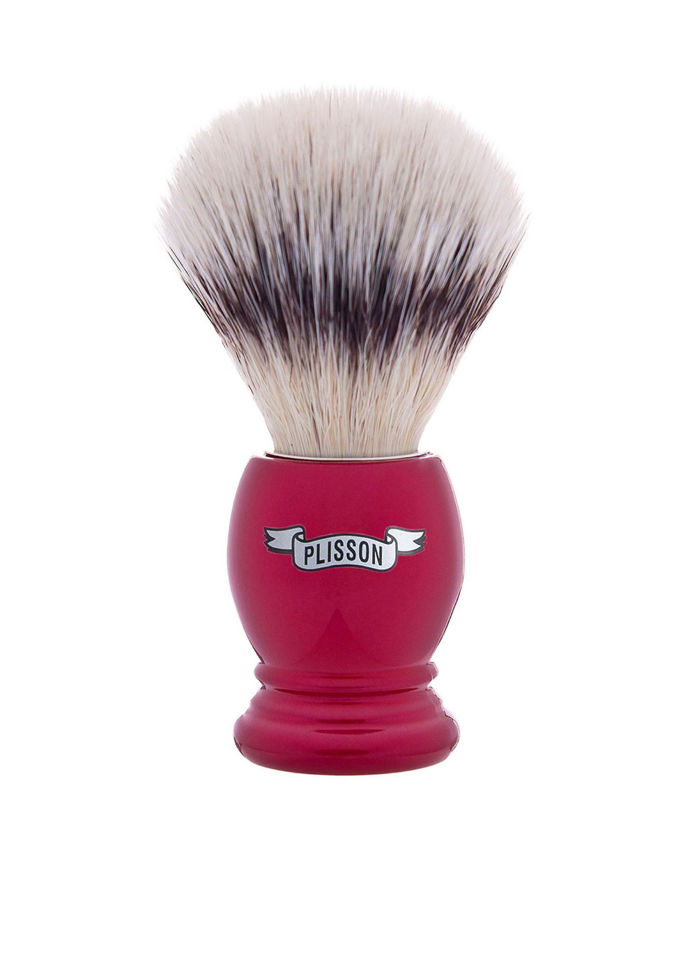 Plisson 1808  Rasierset Pearl Red & High mountain white fibre shaving brush 