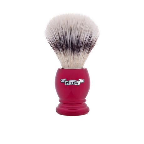 Plisson 1808  Ensemble de rasage Blaireau en fibre rouge perle et blanc haute montagne 