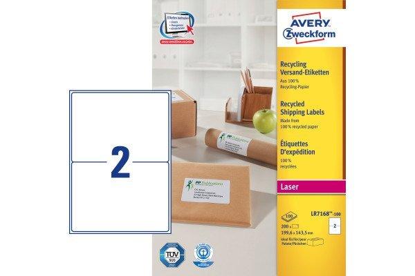 Avery-Zweckform AVERY ZWECKFORM Adressetiketten 199,6x143,5mm, 200 Stück  