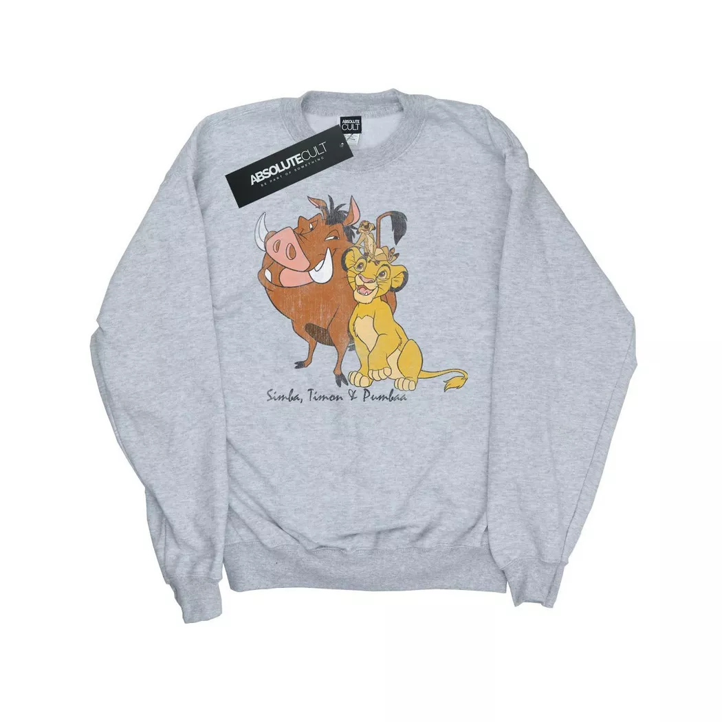 Disney - Sweatshirt, per uomo, Grigio, Größe XXL