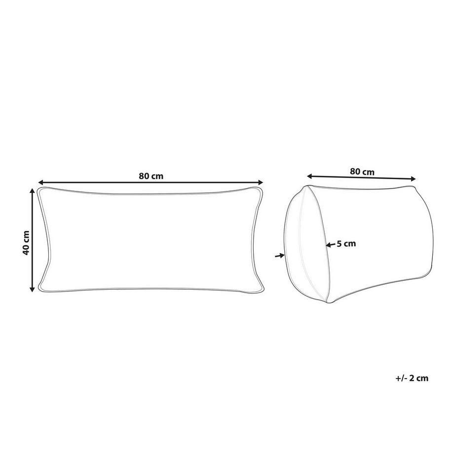 Beliani PELISTER Cotone Japara Guanciale  