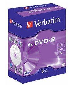 Verbatim  Verbatim DVD+R 8x 4,7 GB 5 Stück(e) 