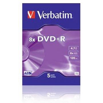 Verbatim DVD+R 8x 4,7 GB 5 pz