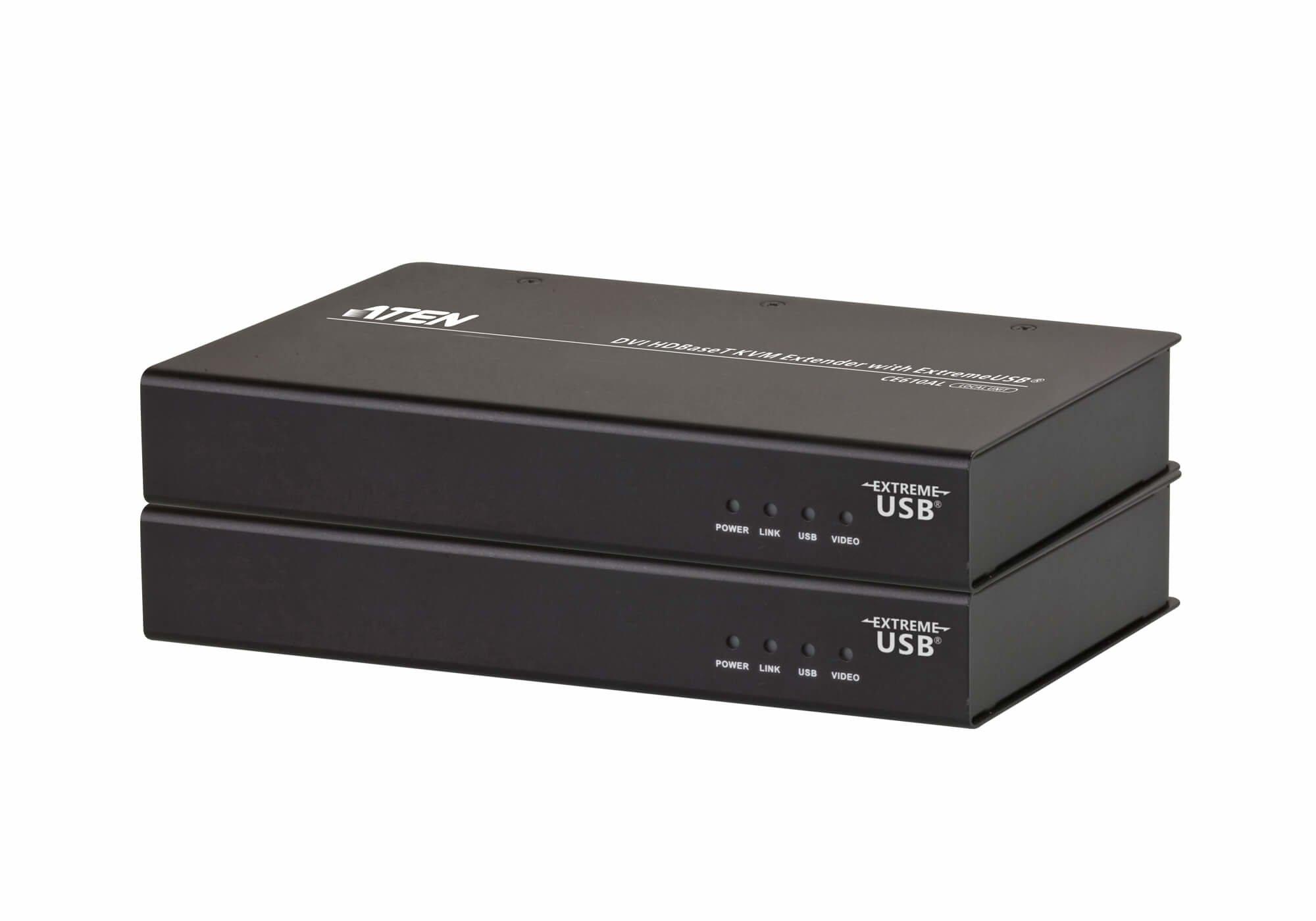 ATEN  DVI HDBaseT KVM Extender mit ExtremeUSB® (1920 x 1200 bei 100m) 