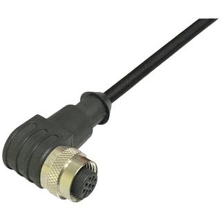 BKL Electronic  M12 Sensor/Aktor Anschlussleitung PUR, Kupplung gewinkelt, 4.5-polig, auf offenes Ende, 0.34 mm², 5 