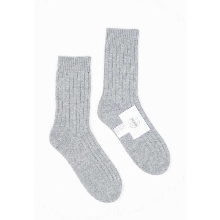 Studio Cashmere8 UNI 12 Traditionelle Rippe 4 Fäden Kaschmir Socken  