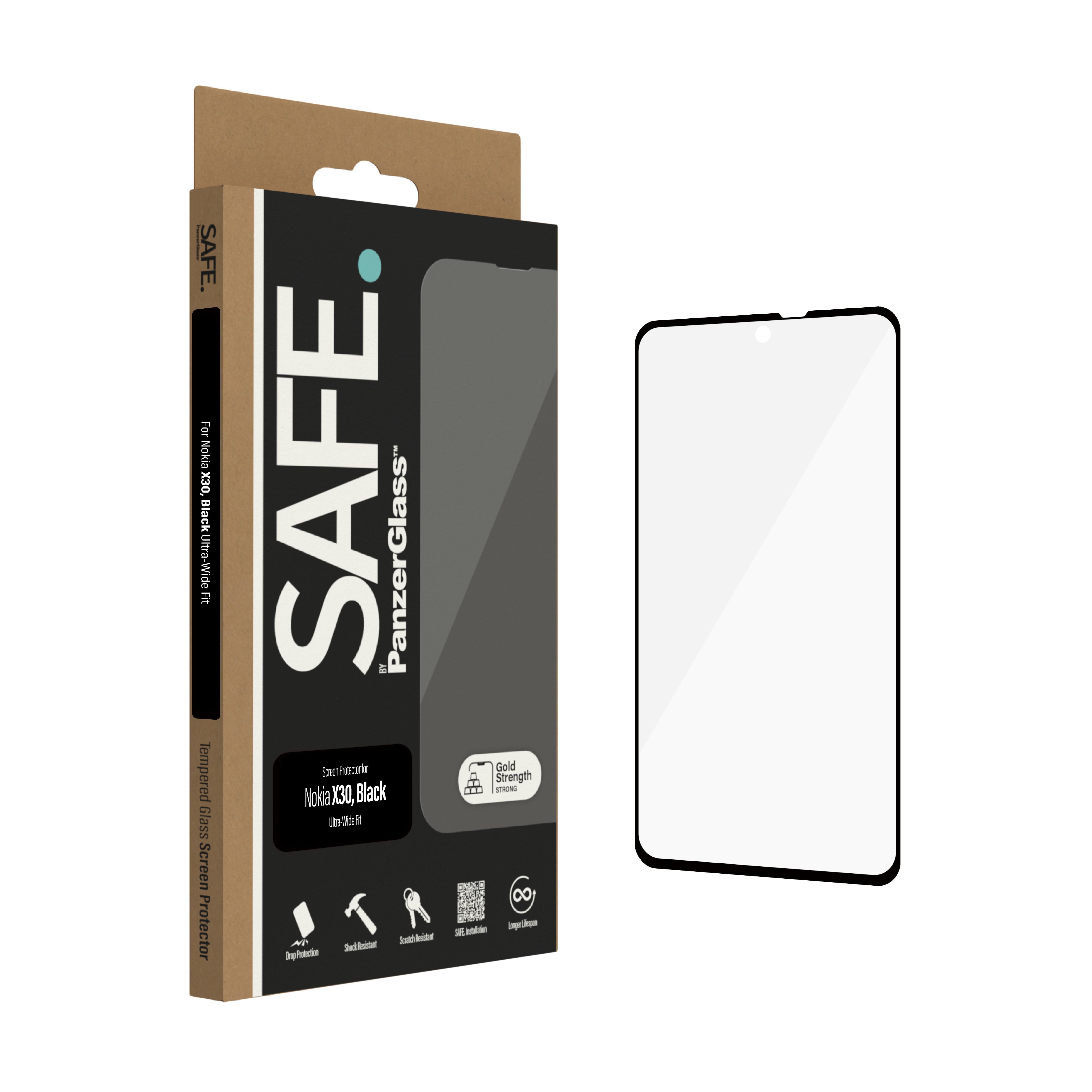 PanzerGlass  SAFE. by ® Displayschutz Nokia X30 | Ultra-Wide Fit 