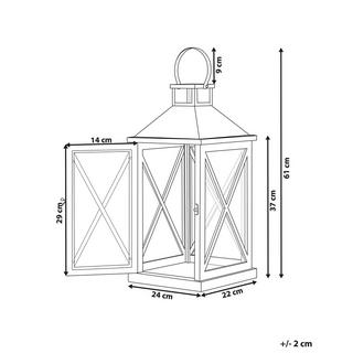 Beliani  Lanterne en Bois de pin Scandinave TELAGA 