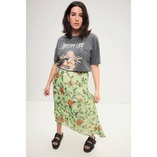 Studio Untold  T-shirt oversized à manches courtes et col rond. Look vintage et imprimé XL 