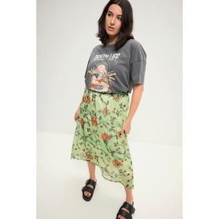 Studio Untold  T-shirt oversized à manches courtes et col rond. Look vintage et imprimé XL 