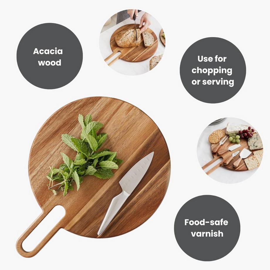 Uberstar Plateau de service Eclipse Acacia moyen naturel  