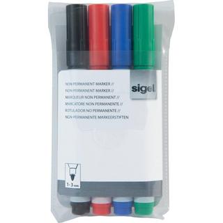 Sigel  Sigel MU 181 evidenziatore 4 pz Nero 