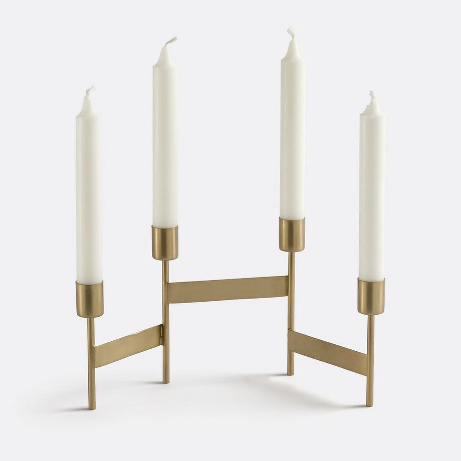 La Redoute Intérieurs  Bougeoir 4 bougies en laiton 