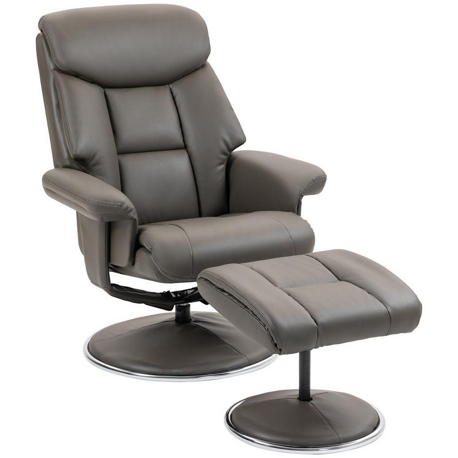 Northio  Relaxsessel mit Liegefunktion, Wippfunktion, Hocker, Rückenlehne, Fernsehsessel TV-Sessel für Schlafzimmer, Wohnzimmer, Kunstleder 