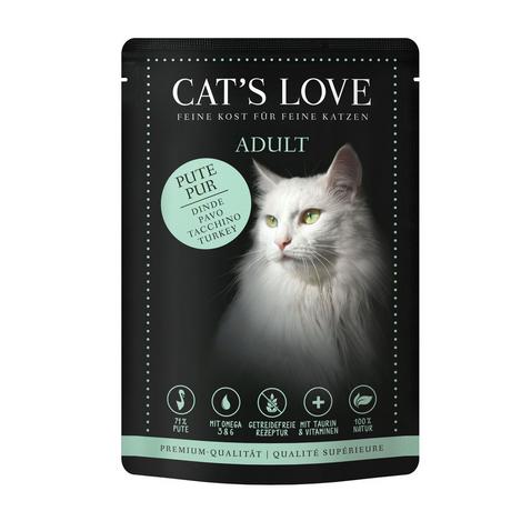 Cat's Love  Tacchino puro per adulti - Multipack 
