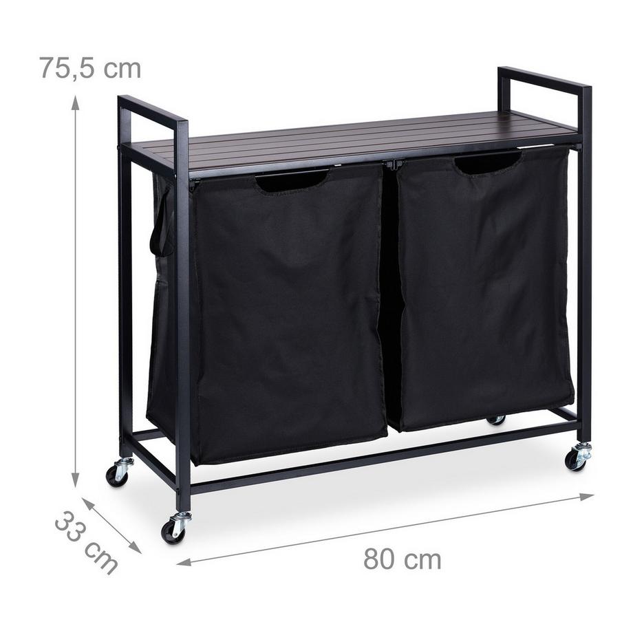 B2X Wäschekorbständer mit Ablage  