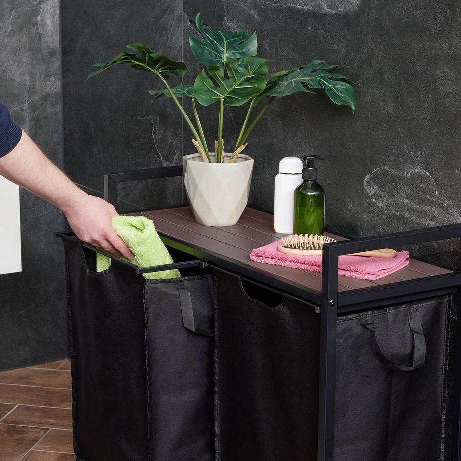 B2X Wäschekorbständer mit Ablage  