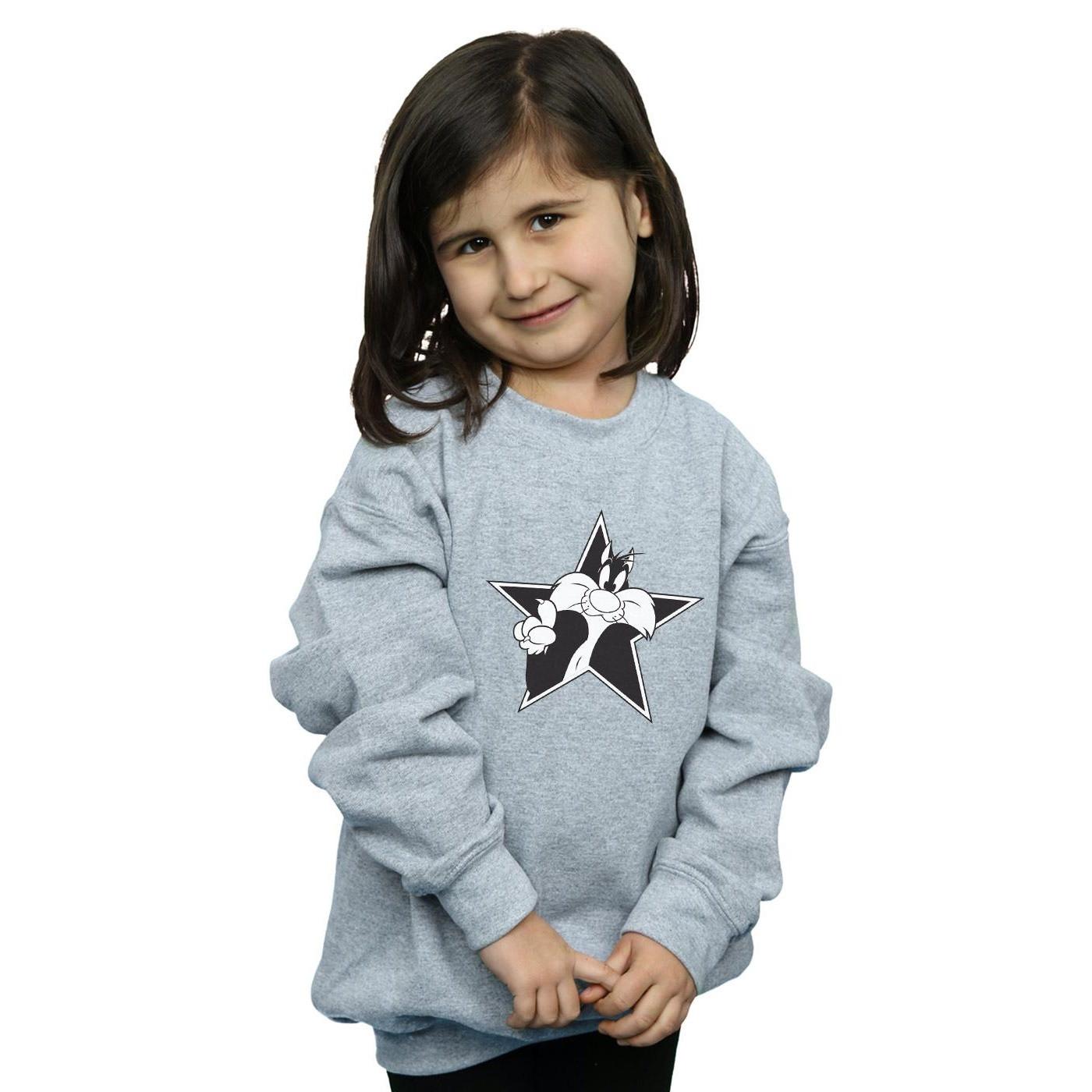 LOONEY TUNES  Sylvester Mono Star Sweatshirt 