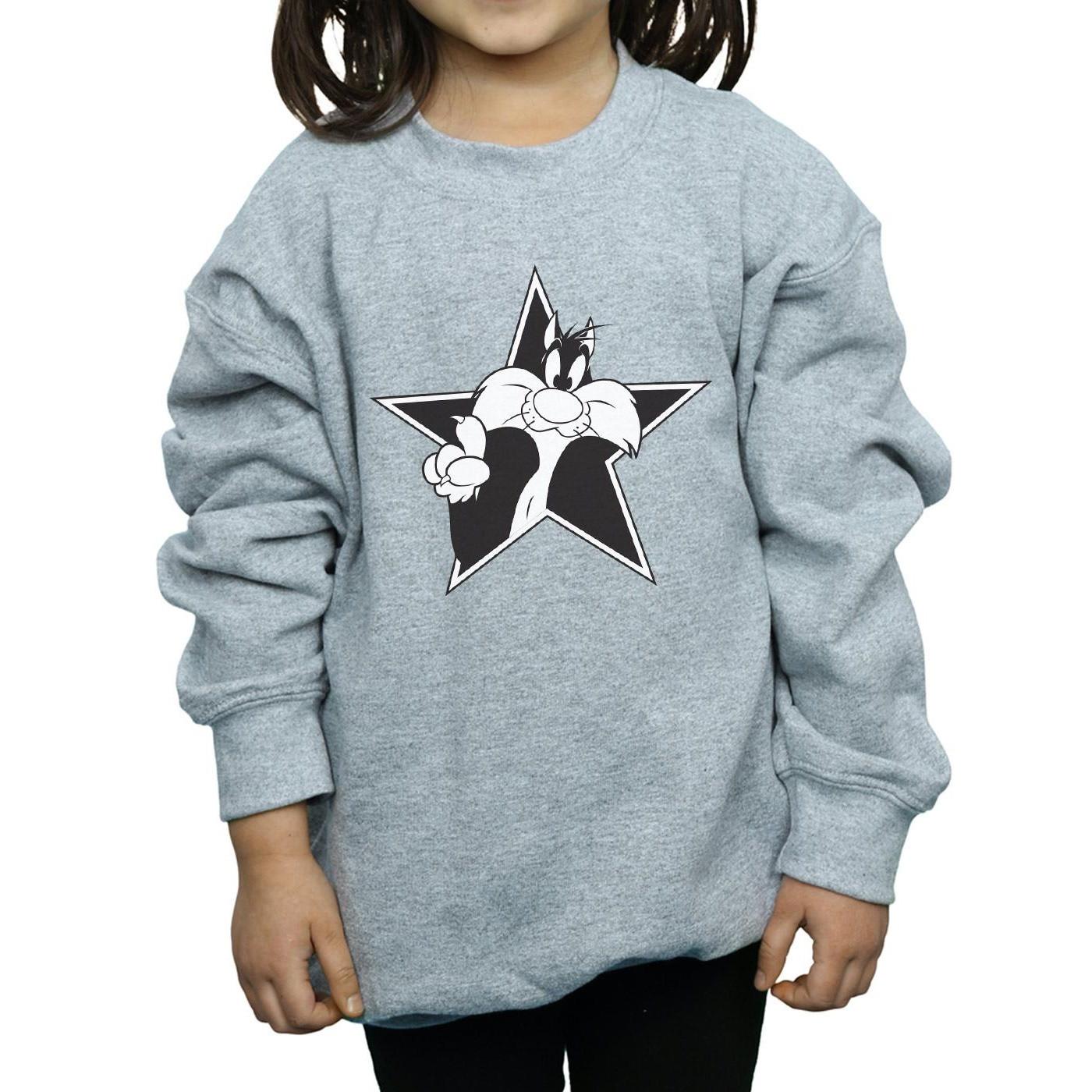 LOONEY TUNES  Sylvester Mono Star Sweatshirt 