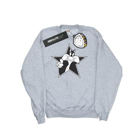 LOONEY TUNES  Sylvester Mono Star Sweatshirt 