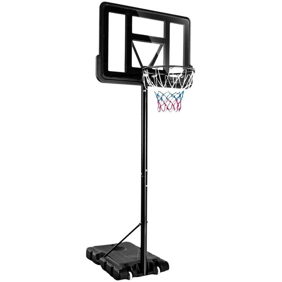 Northix Supporto da basket con rete e 2 ruote, regolabile in altezza  