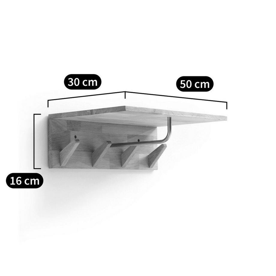 La Redoute Intérieurs Wandgarderobe SLOFIA mit 4 Haken  