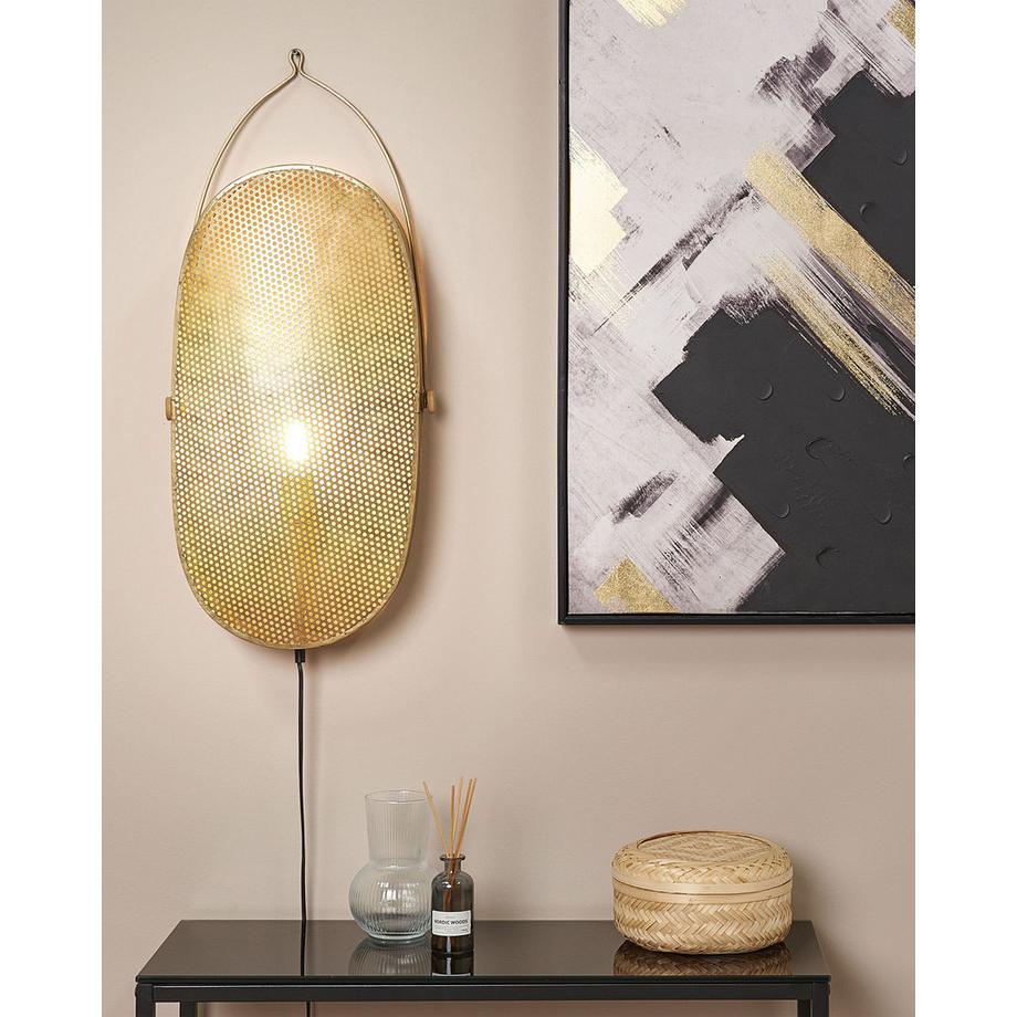 Beliani Lampe murale en Métal  KUNTHI  