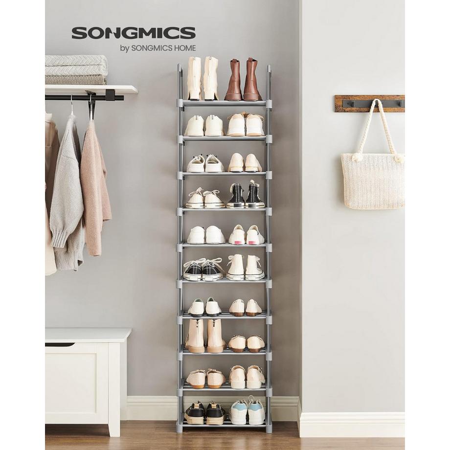 Songmics Schuhregal Schuhschrank 10 Ebenen  