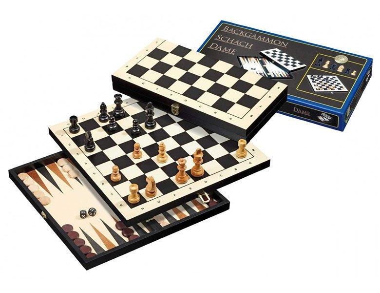 Deluxe Holz - Schach & Dame online kaufen
