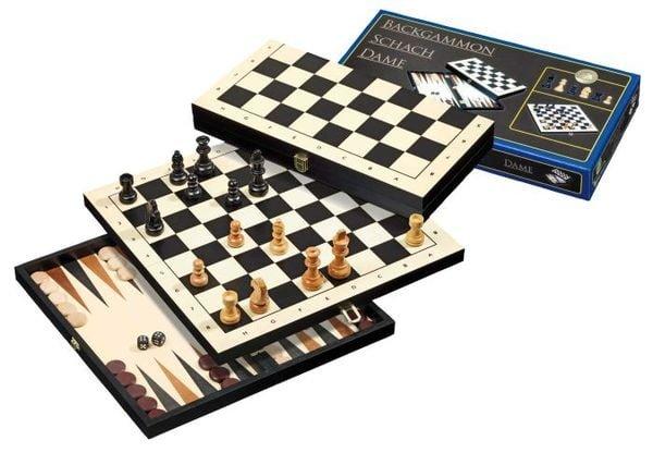 CARLETTO  Philos 2511 - Reise-Schach-Backgammon-Dame-Set 