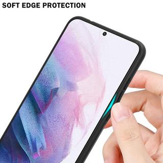 Cadorabo  Housse compatible avec Samsung Galaxy S21 PLUS - Coque de protection bicolore en silicone TPU et dos en verre trempé 