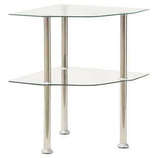 VidaXL Table d'appoint verre  