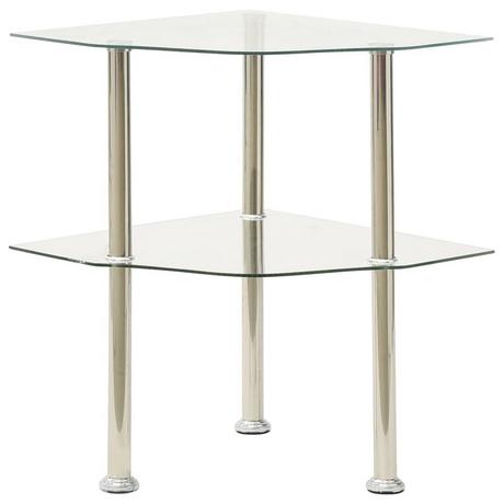 VidaXL Table d'appoint verre  