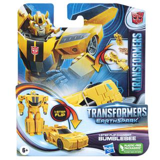 Hasbro  Transformers EarthSpark - Action figure di Bumblebee da 10 cm, conversione in 1 passaggio con lancio in aria, robot giocattolo per bambini e bambine dai 6 anni in su 