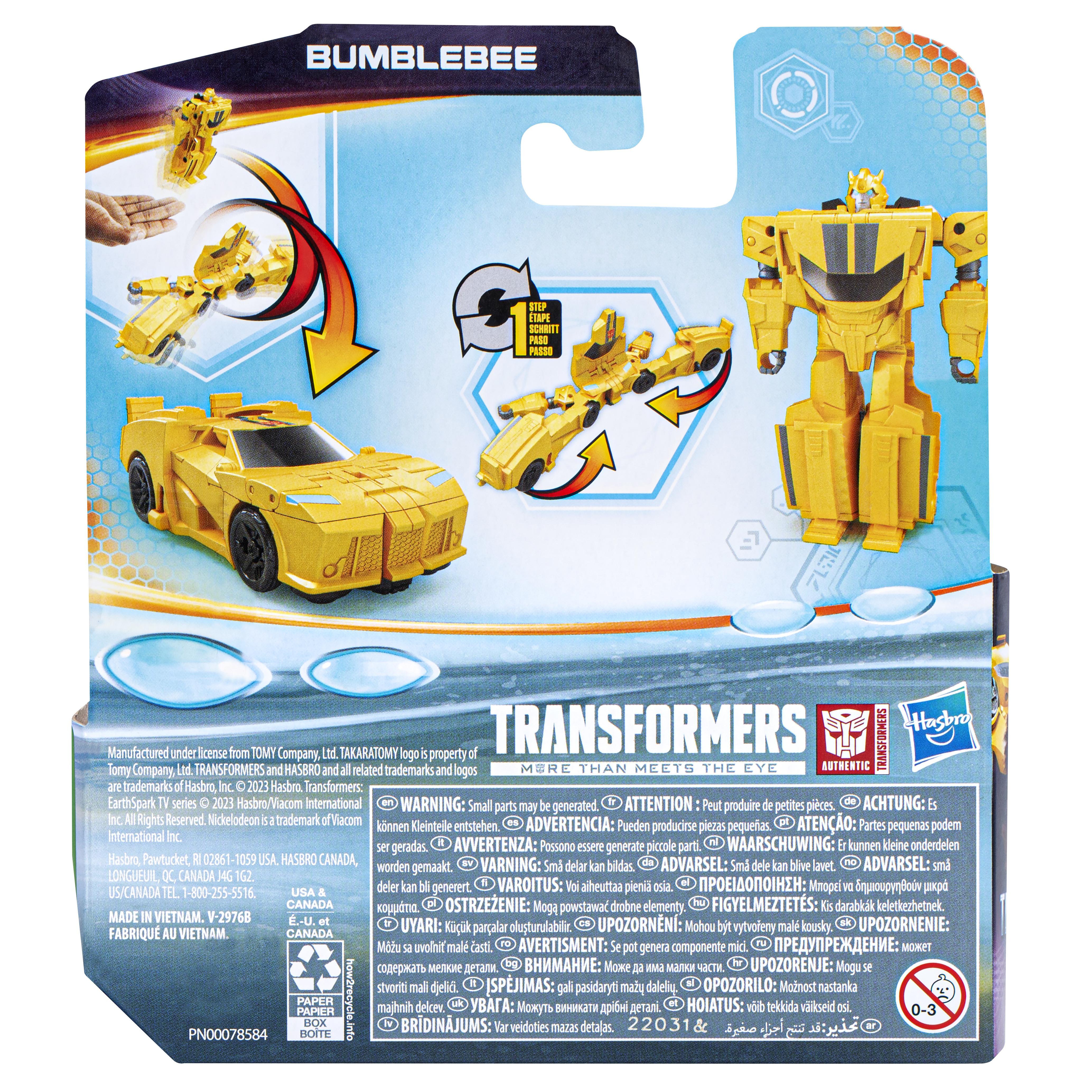 Hasbro  Transformers Earthspark 1-Step Flip Changer Bumblebee (10cm) 