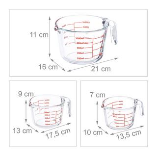 B2X Messbecher aus Glas 3er-Set  