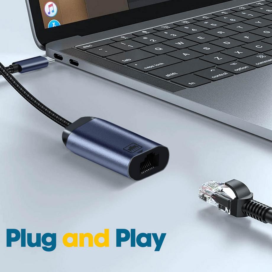 Avizar  Câble Adaptateur USB-C vers Ethernet 