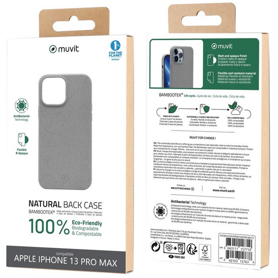 Muvit  Cover per iPhone 13 Pro Max 