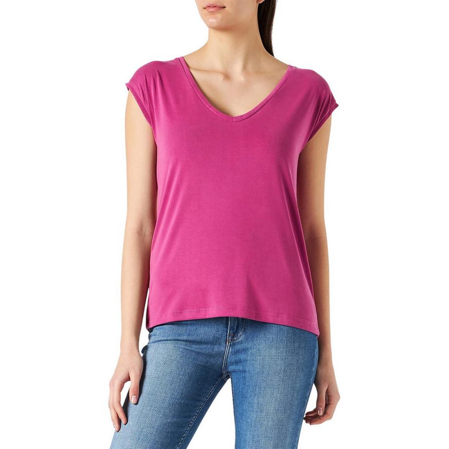 PIECES Pckamala V-Ausschnitt Jersey T-Shirt  