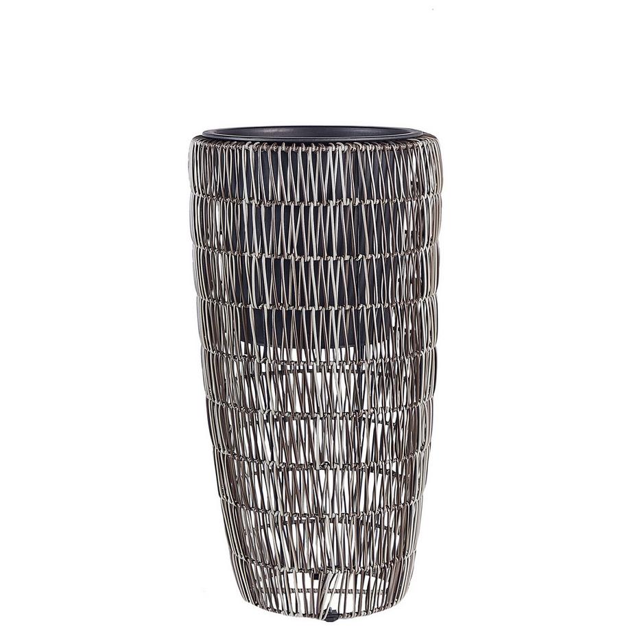 Beliani Set di 2 vasi per piante en Rattan sintetico Rustico CHELONE  