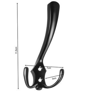 Ruhhy Support mural noir - lot de 5 pcs.  