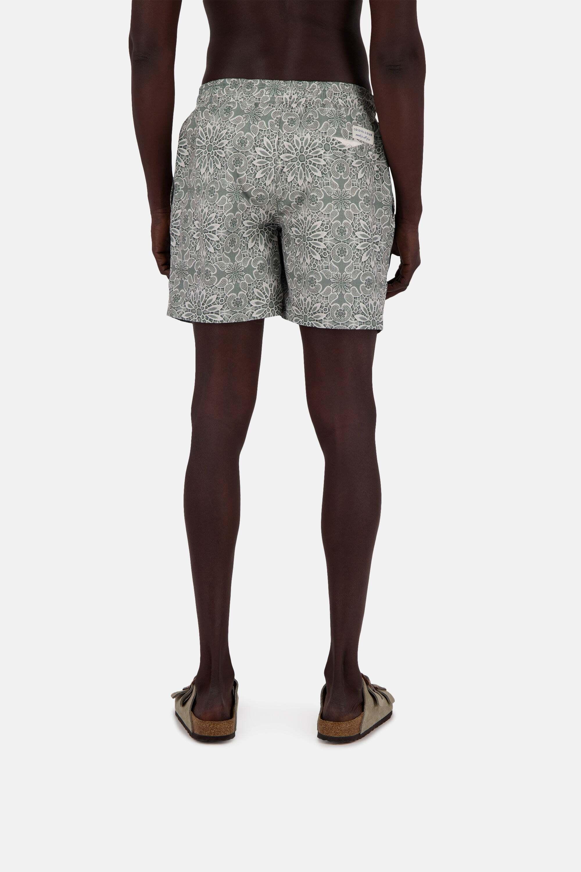 Colours & Sons Printed Swimshorts  
