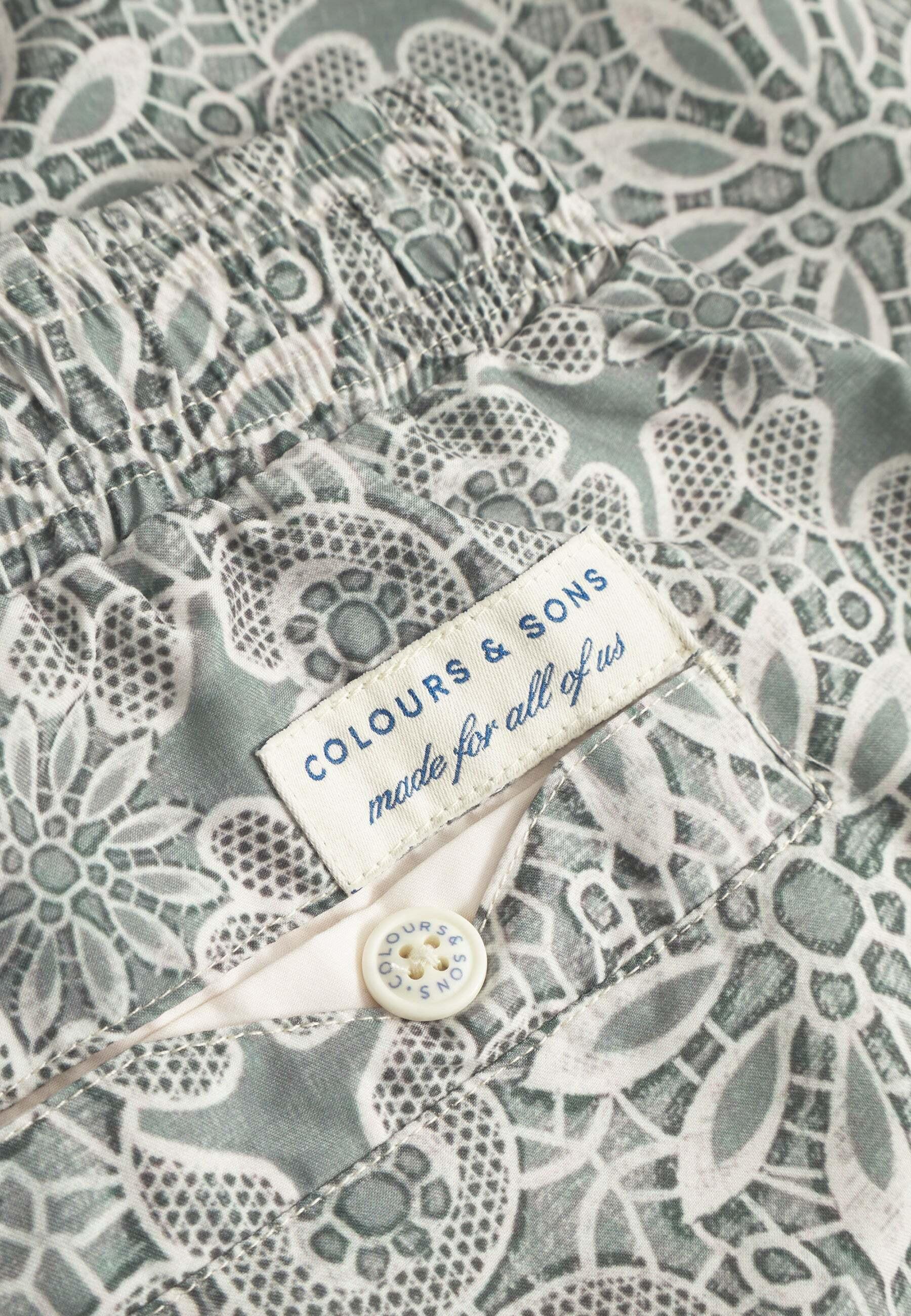 Colours & Sons Printed Swimshorts  