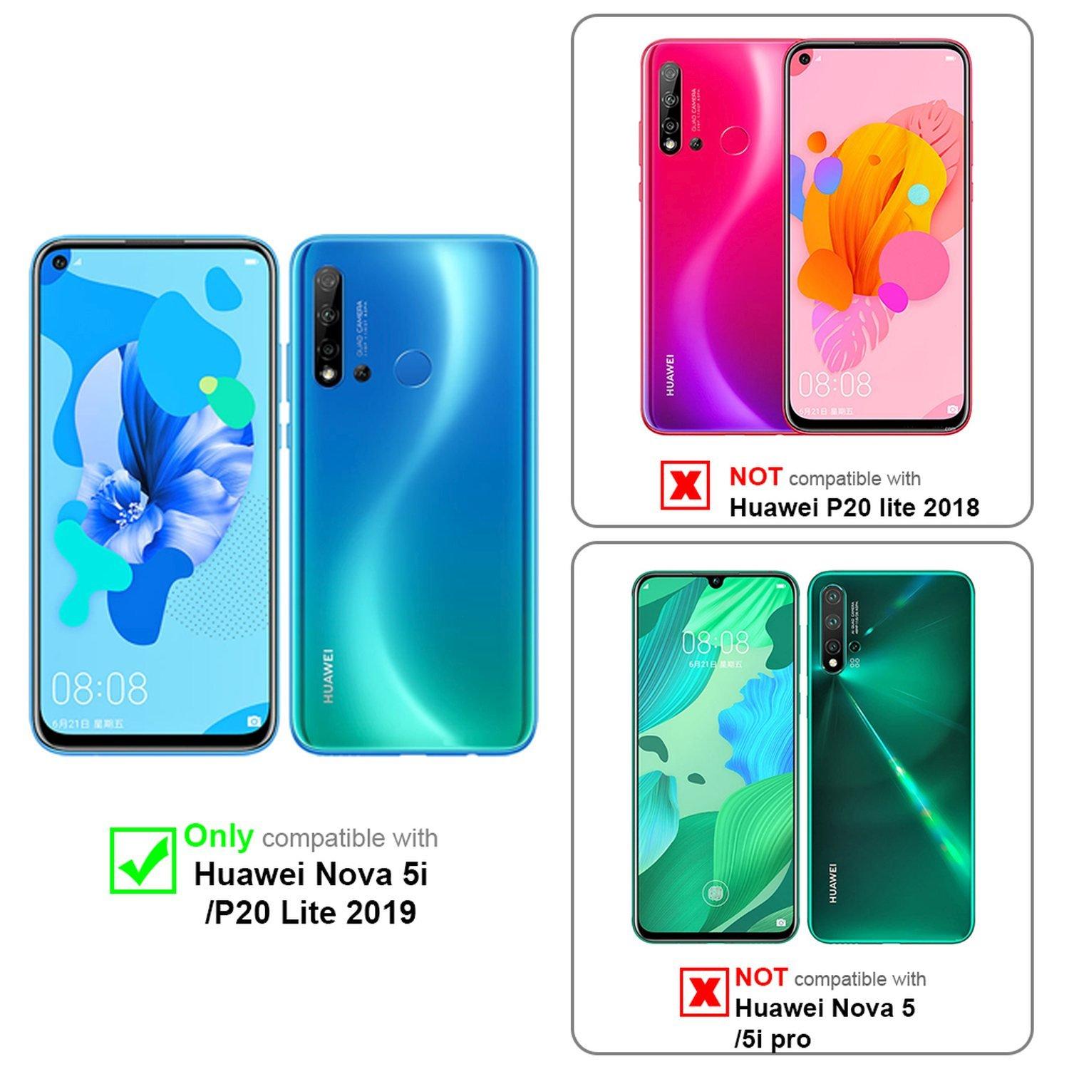 Cadorabo  Hülle für Huawei NOVA 5i / P20 LITE 2019 Magnetverschluss, Kartenfach 