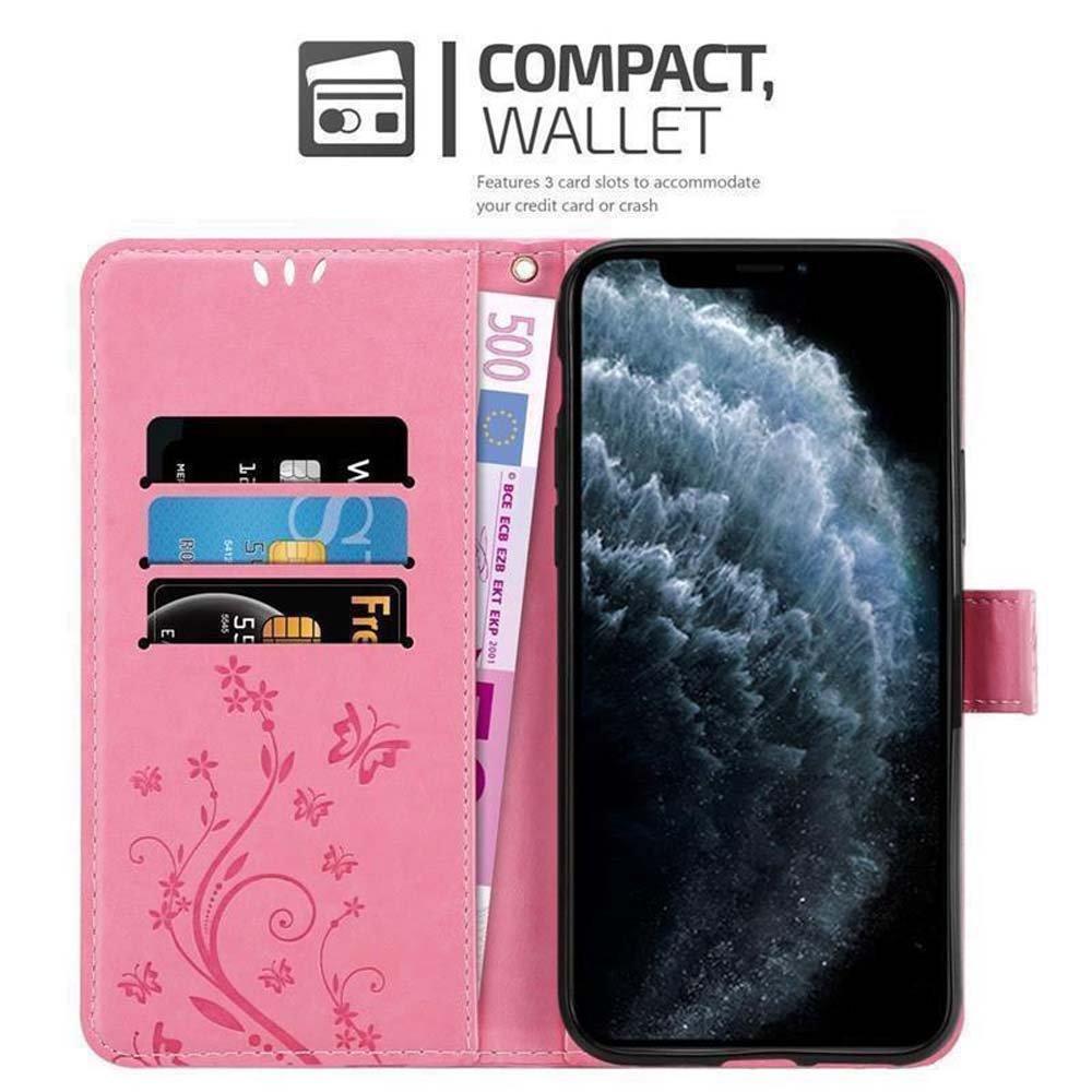 Cadorabo  Housse compatible avec Apple iPhone 11 - Coque de protection au design floral avec fermeture magnétique, fonction de support et emplacements pour cartes 