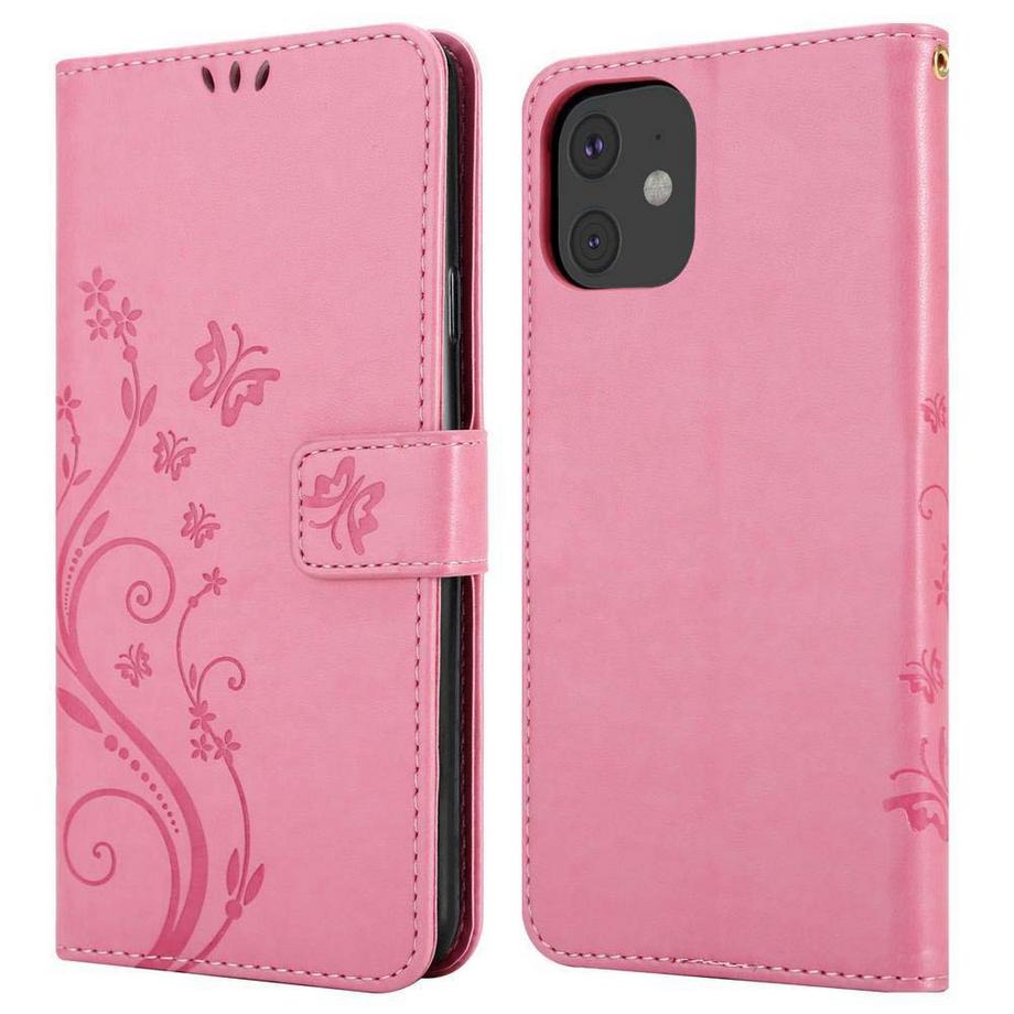 Cadorabo  Housse compatible avec Apple iPhone 11 - Coque de protection au design floral avec fermeture magnétique, fonction de support et emplacements pour cartes 