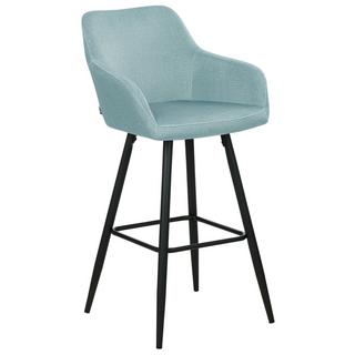 Beliani Lot de 2 chaises de bar en Velours Moderne CASMALIA  