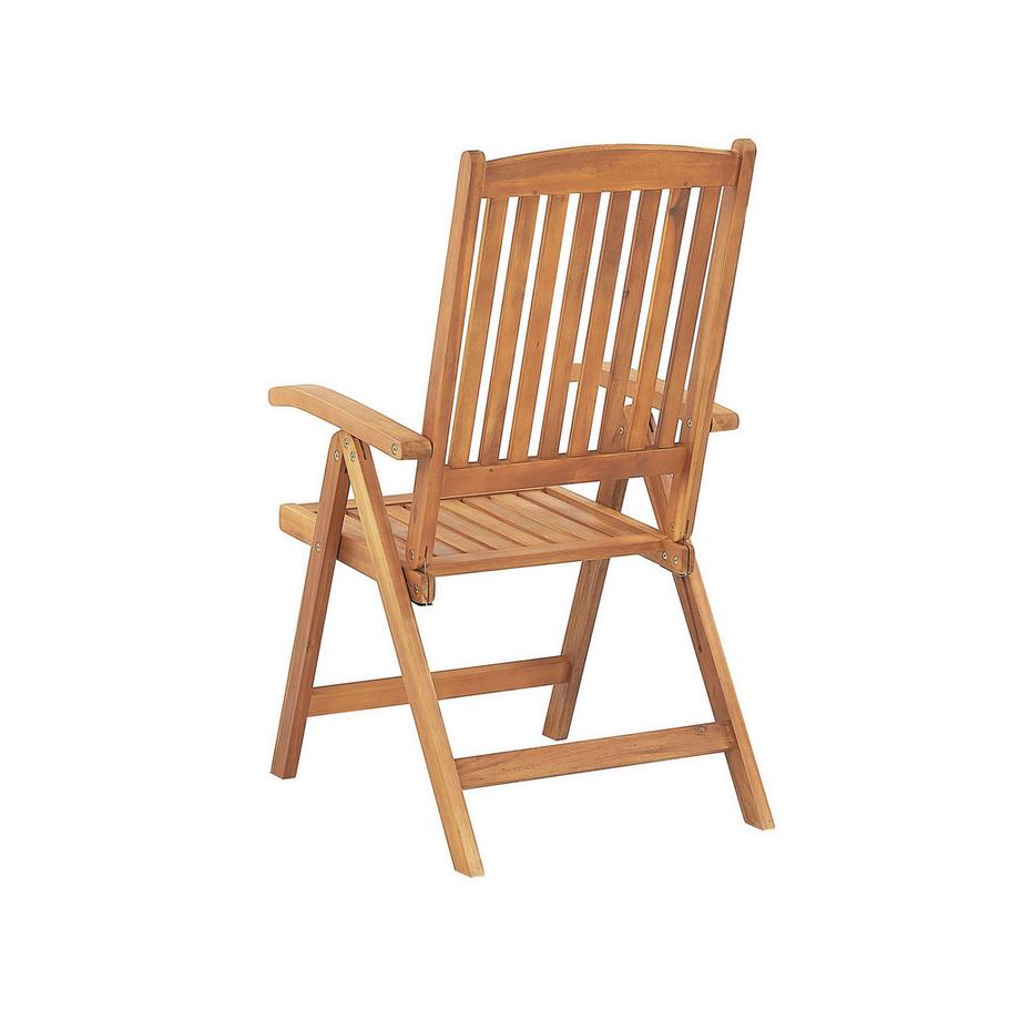 Beliani Bistro Set aus Akazienholz Klassisch JAVA  